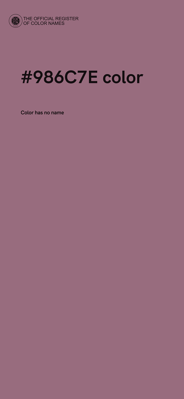 #986C7E color image