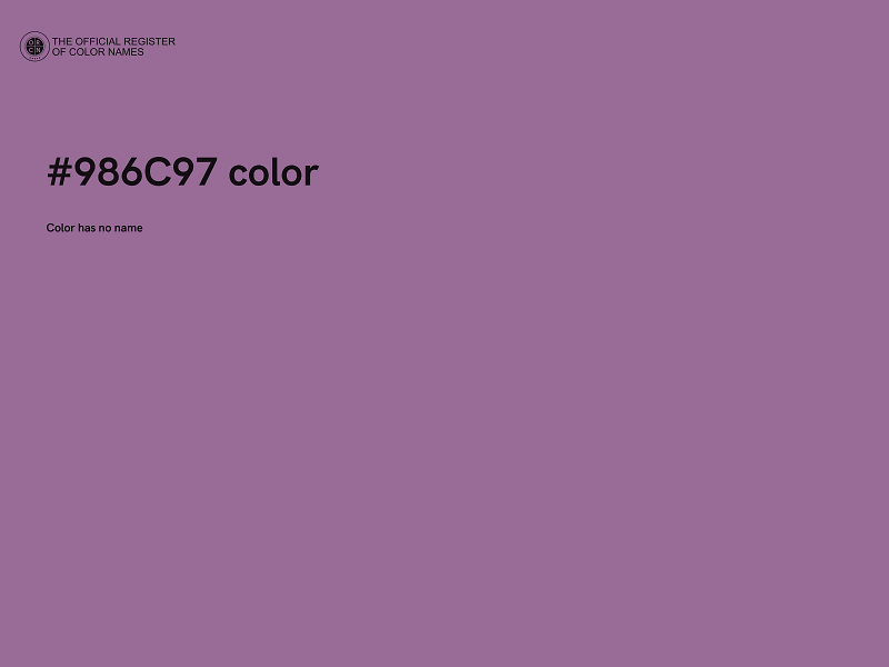 #986C97 color image