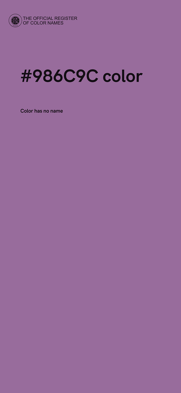 #986C9C color image