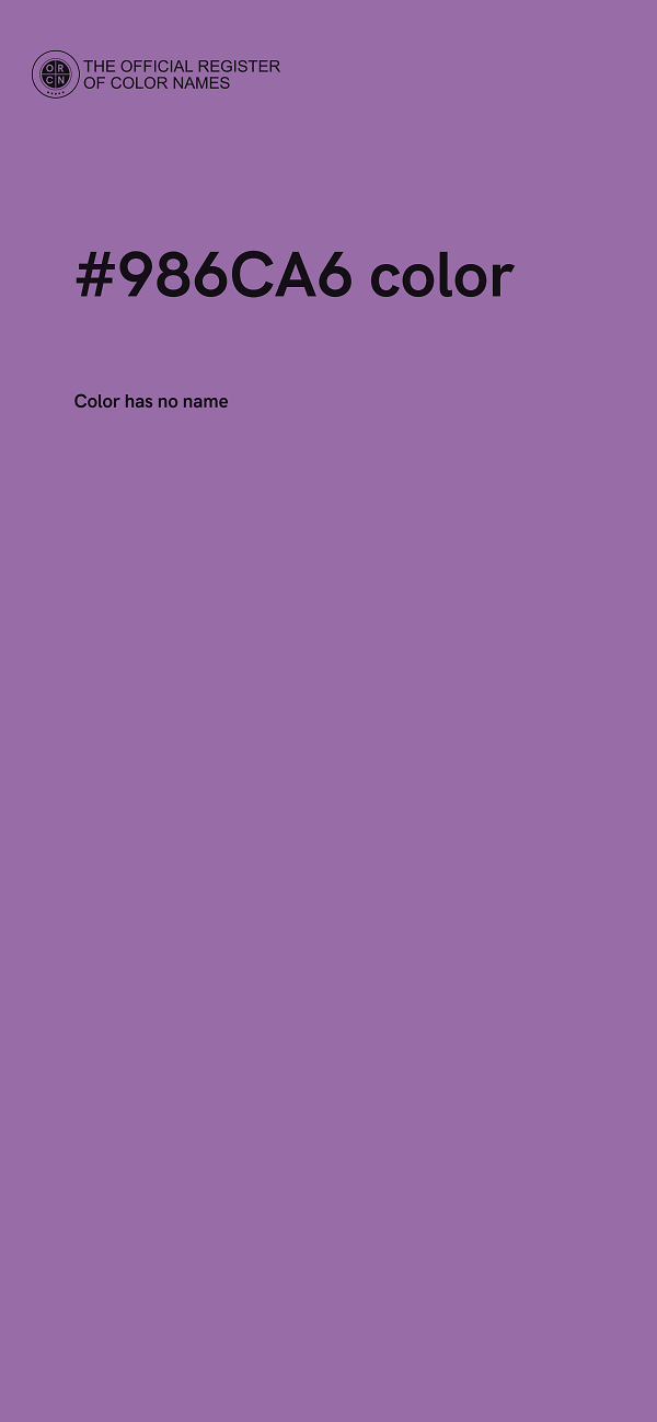 #986CA6 color image