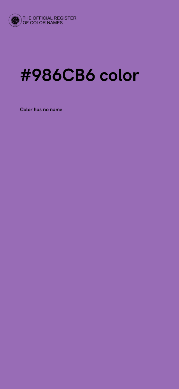 #986CB6 color image