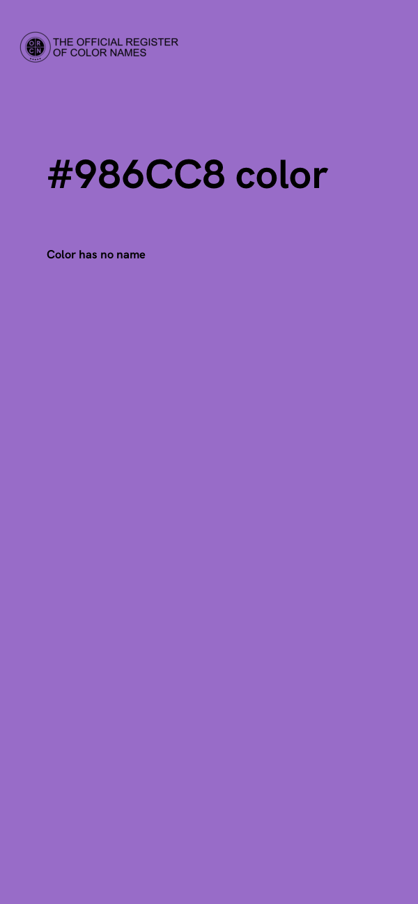 #986CC8 color image