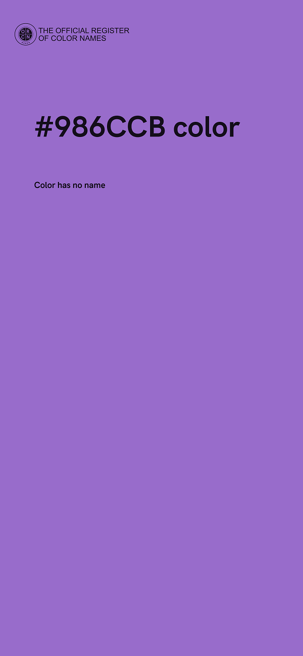 #986CCB color image
