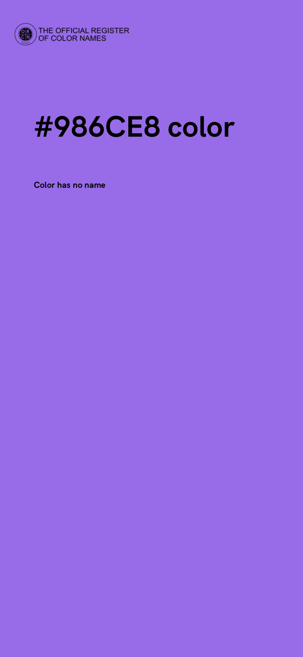 #986CE8 color image