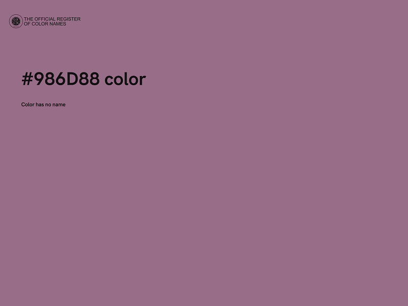 #986D88 color image