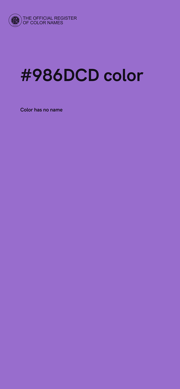 #986DCD color image