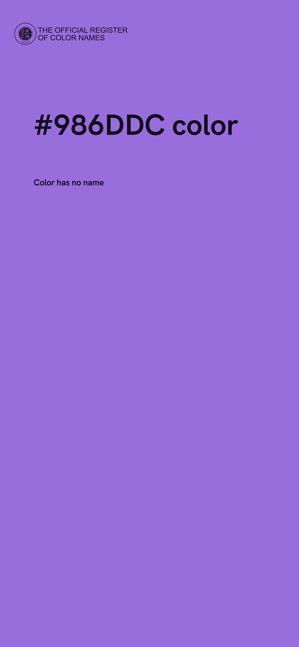 #986DDC color image
