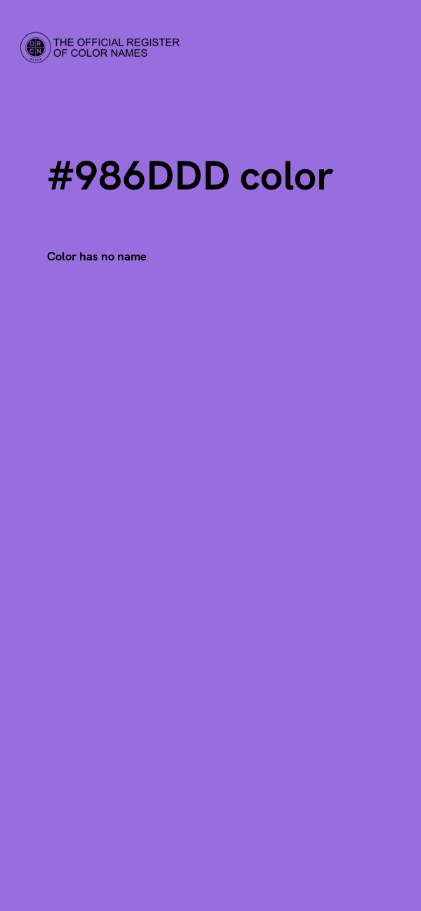 #986DDD color image