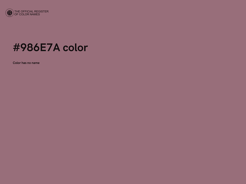 #986E7A color image