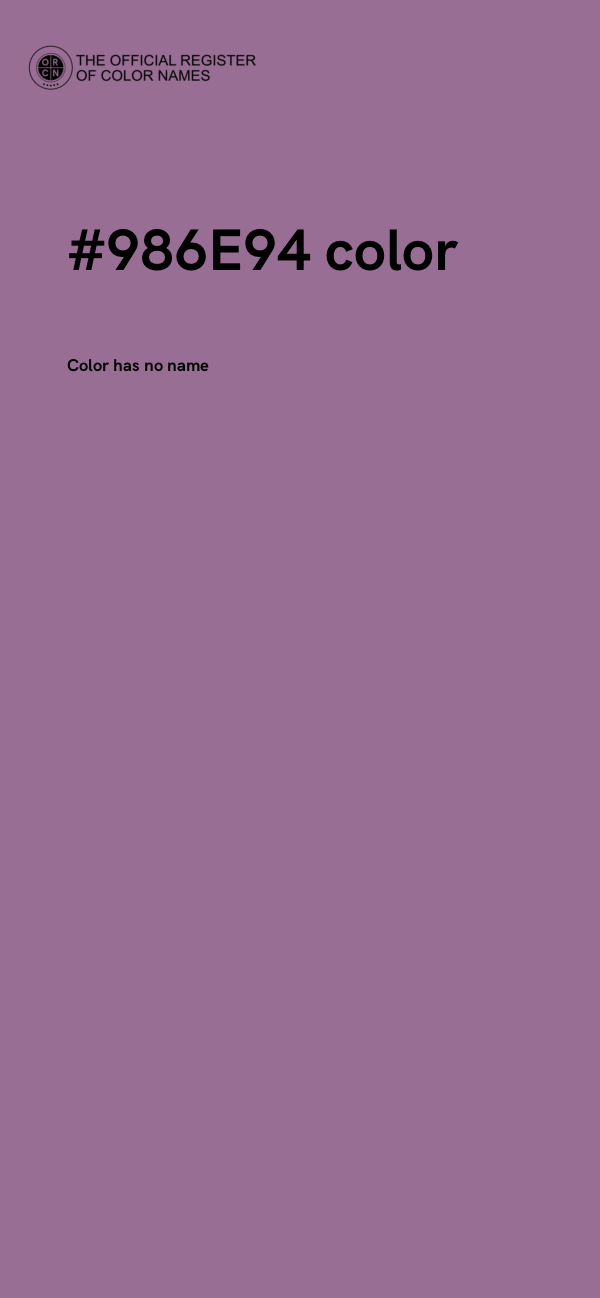 #986E94 color image