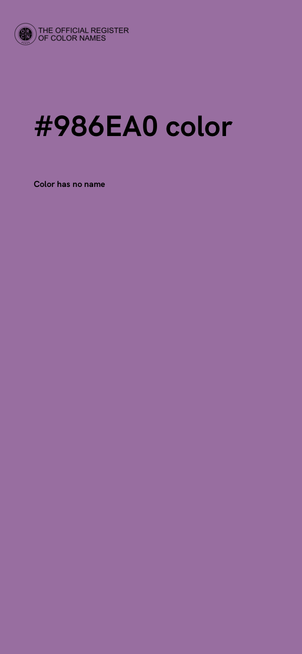 #986EA0 color image