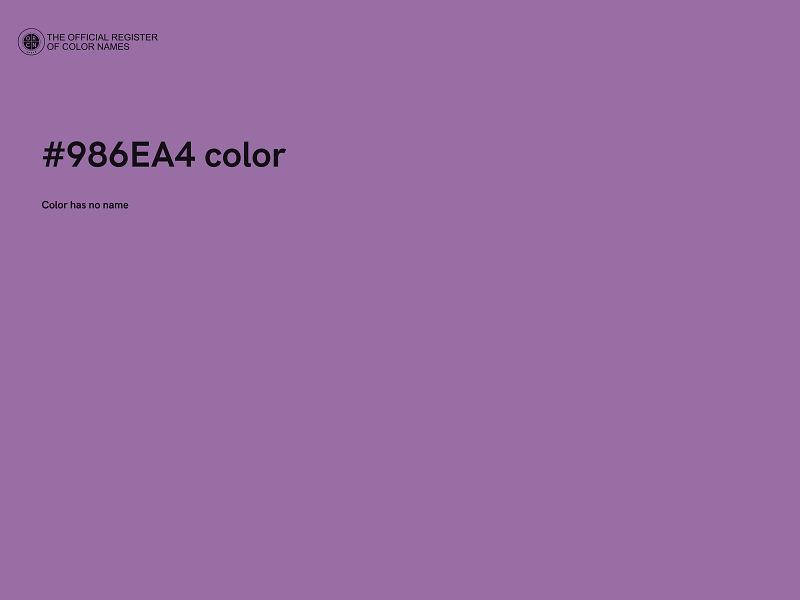 #986EA4 color image