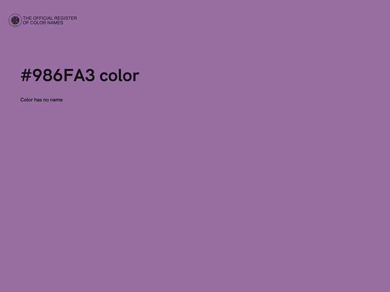 #986FA3 color image