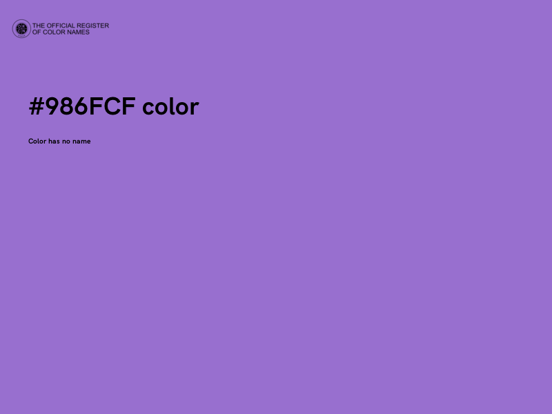 #986FCF color image