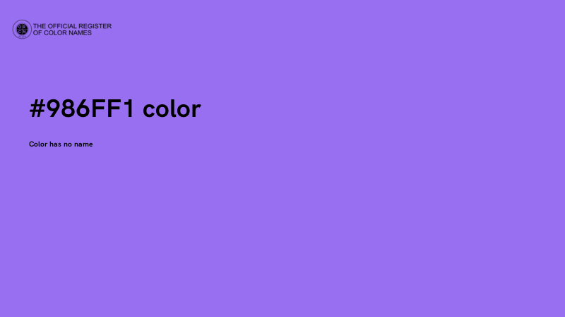 #986FF1 color image
