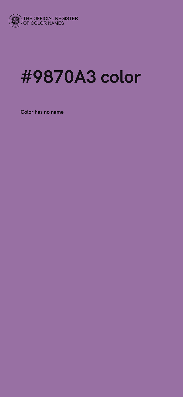#9870A3 color image