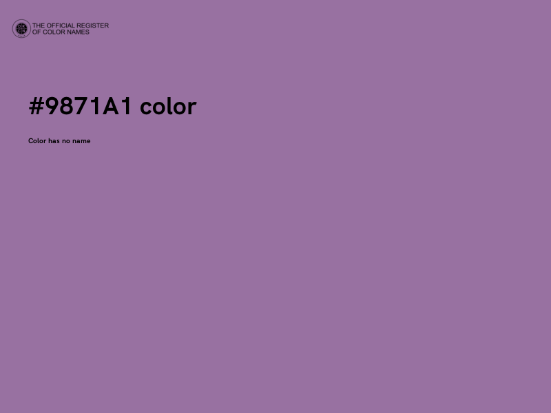 #9871A1 color image