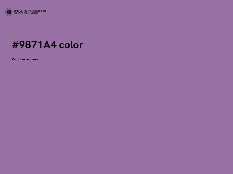 #9871A4 color image