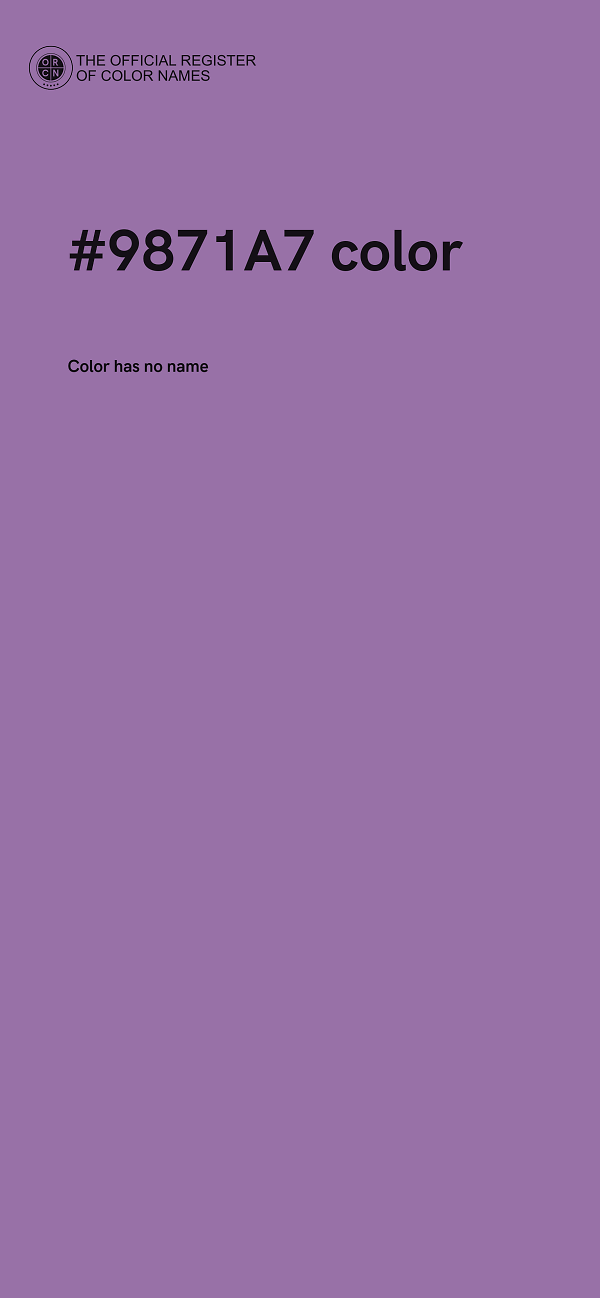 #9871A7 color image