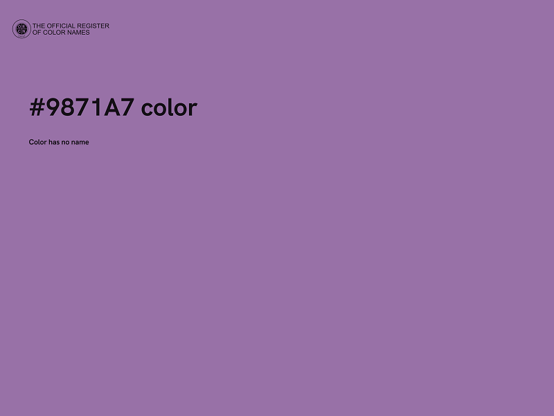 #9871A7 color image