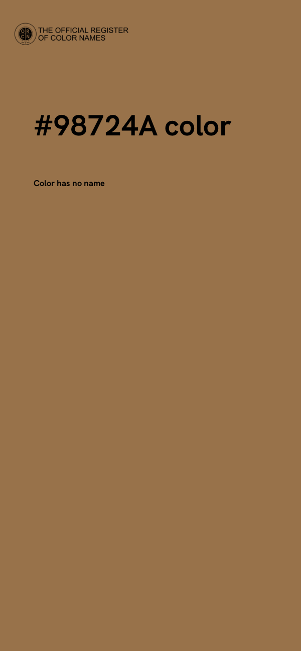 #98724A color image