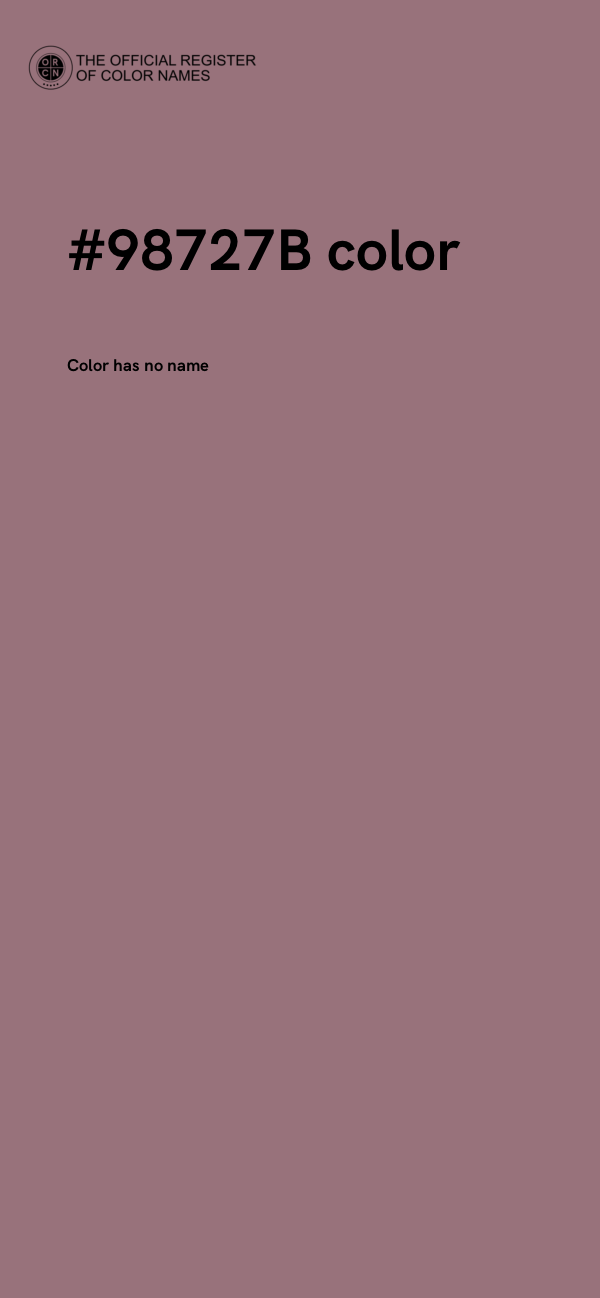 #98727B color image