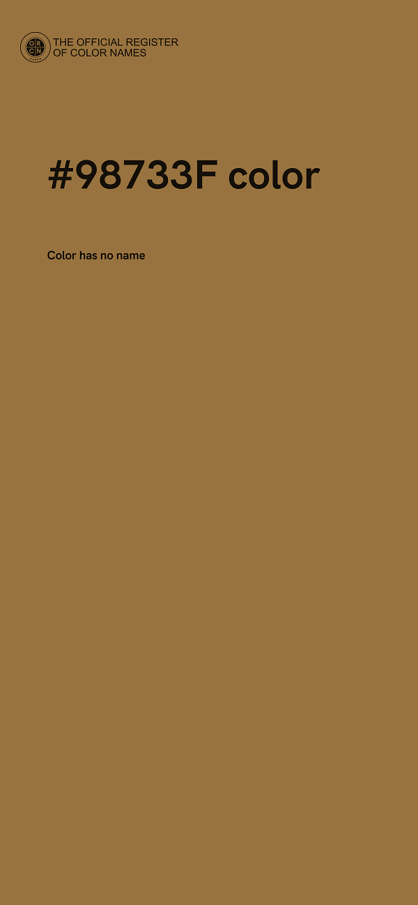 #98733F color image