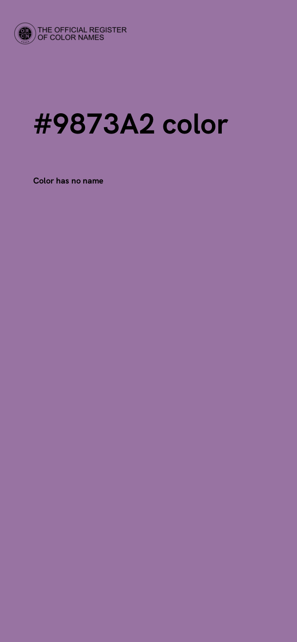 #9873A2 color image