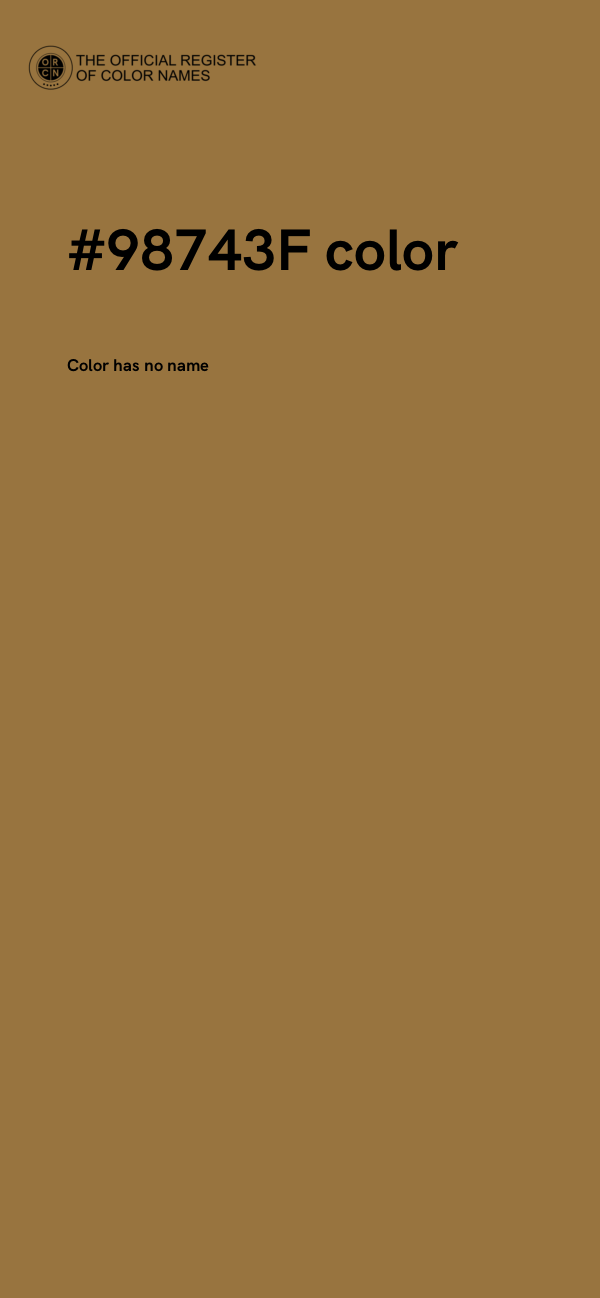 #98743F color image