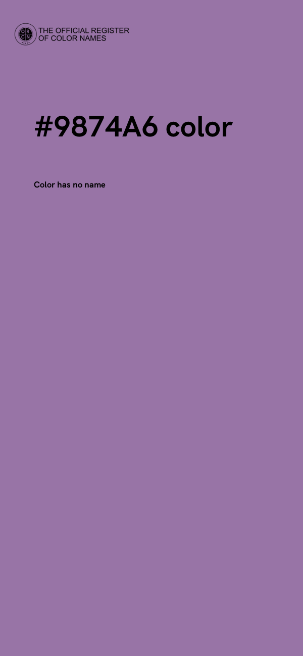 #9874A6 color image