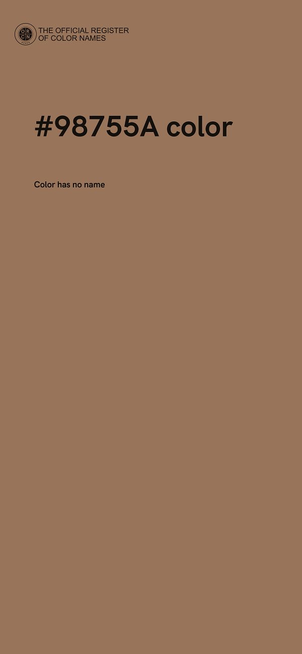 #98755A color image