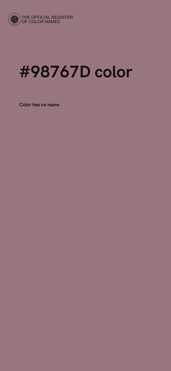 #98767D color image