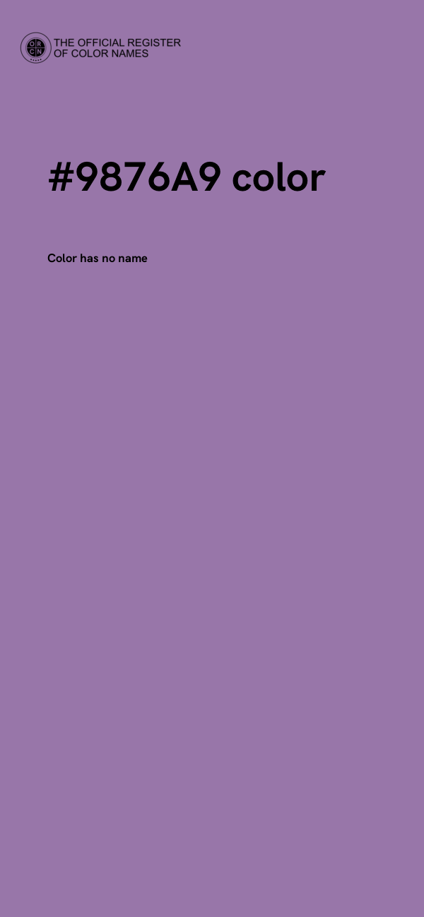#9876A9 color image
