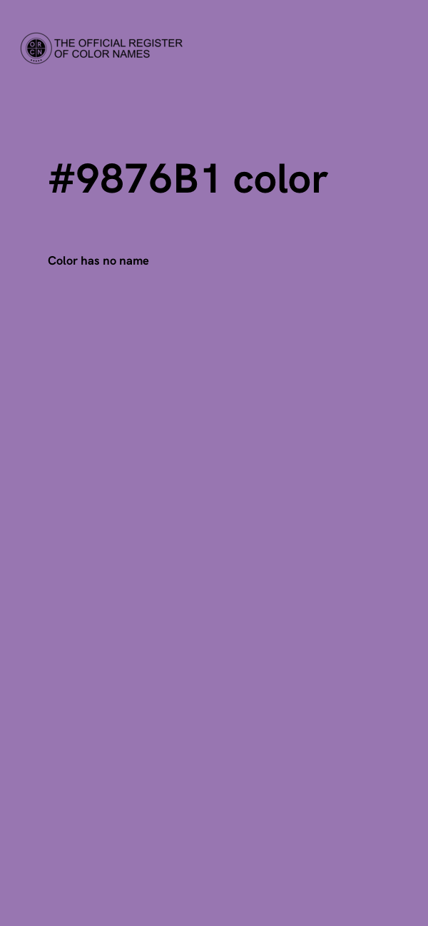 #9876B1 color image