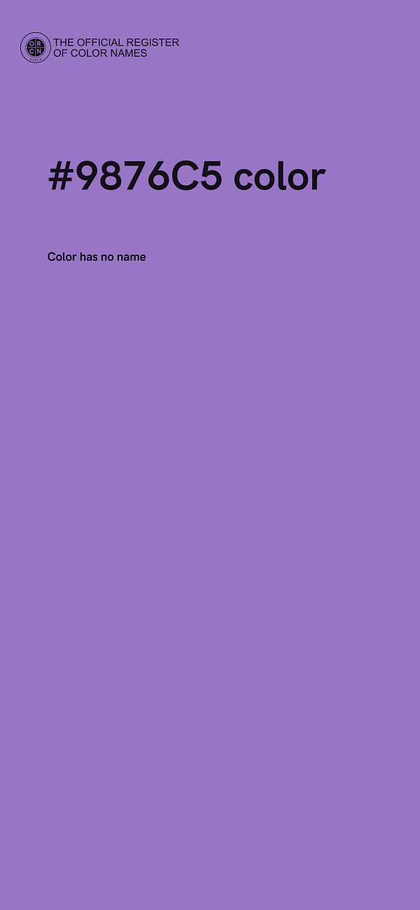 #9876C5 color image