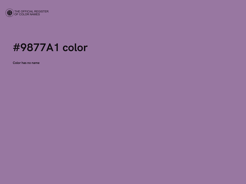 #9877A1 color image