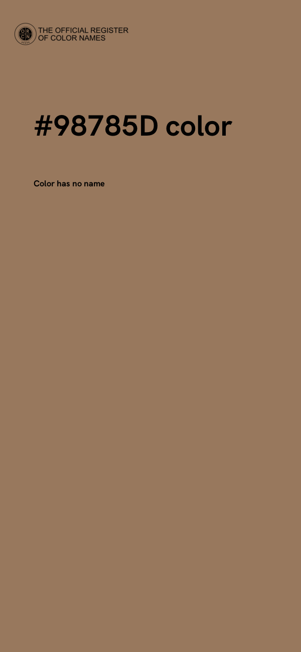#98785D color image
