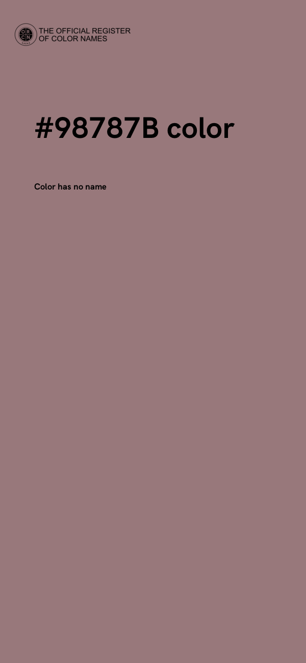 #98787B color image