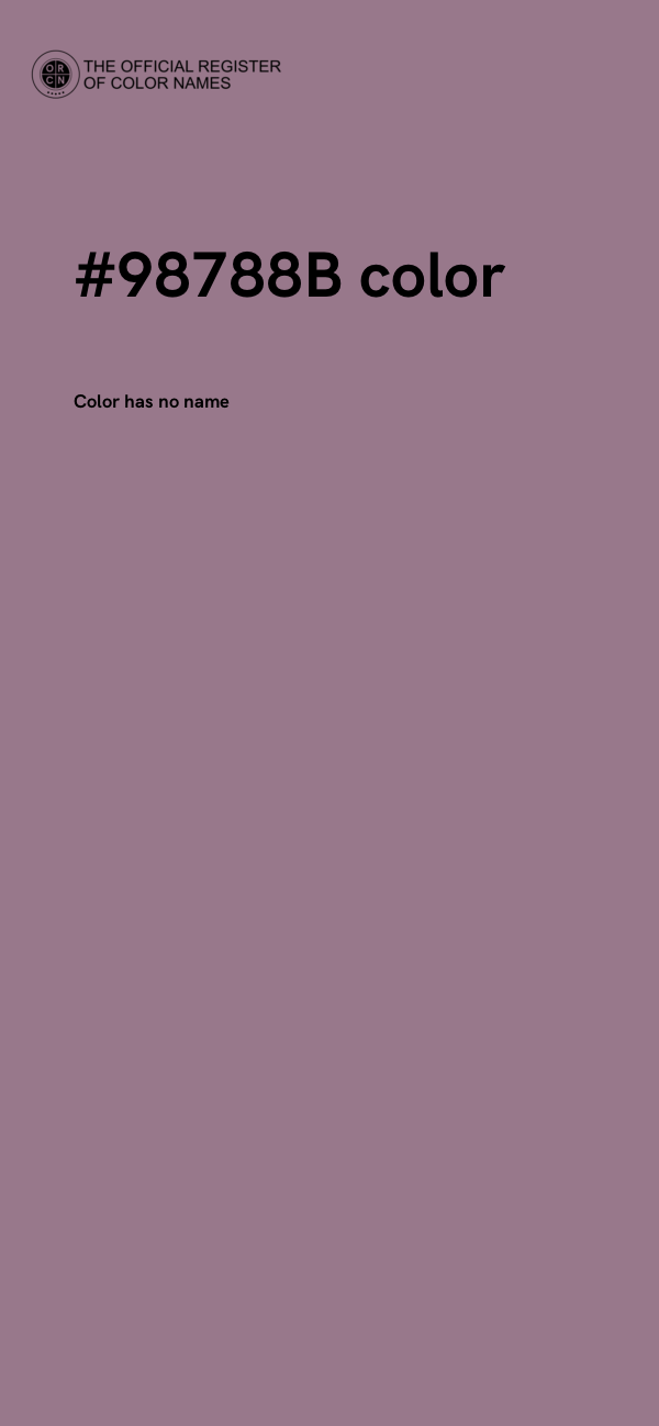 #98788B color image