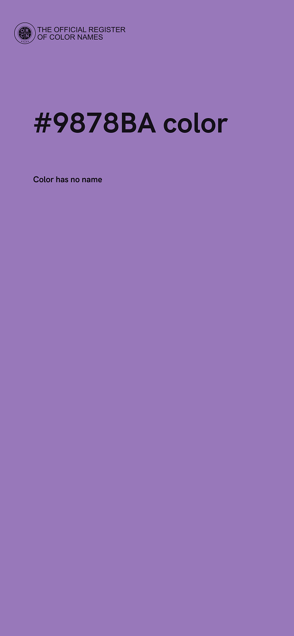 #9878BA color image