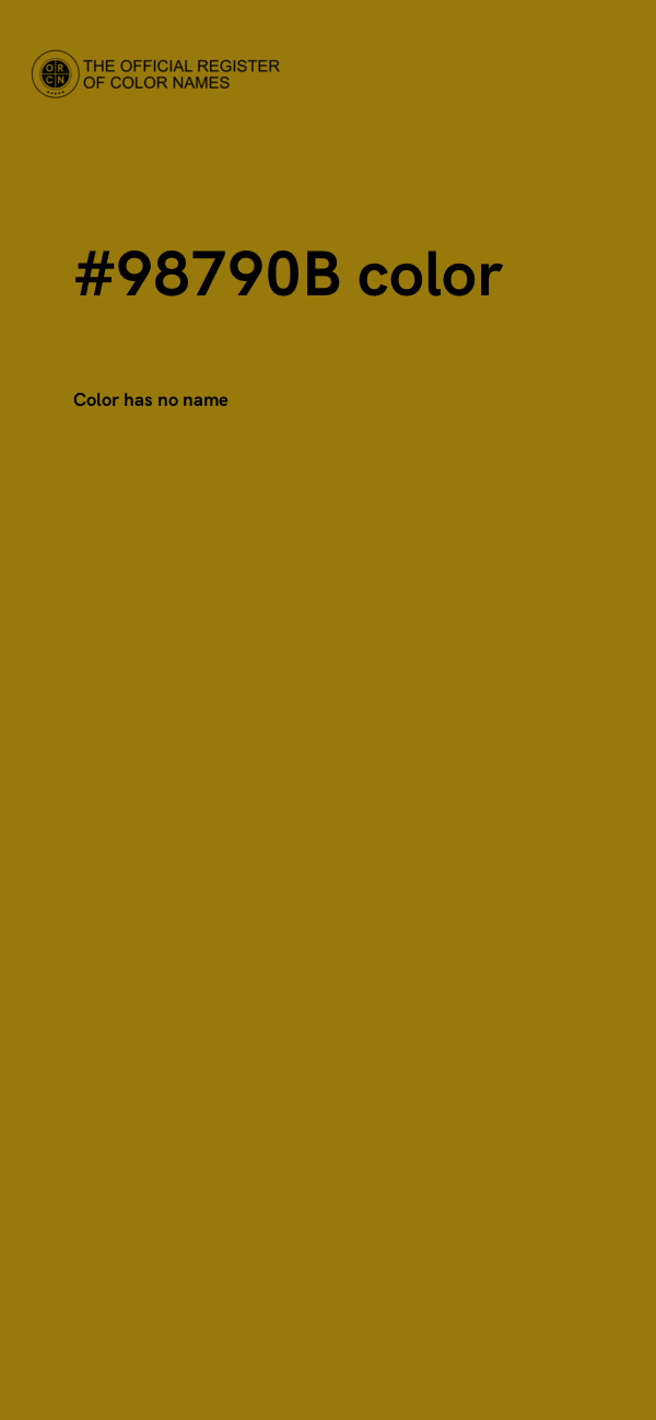 #98790B color image