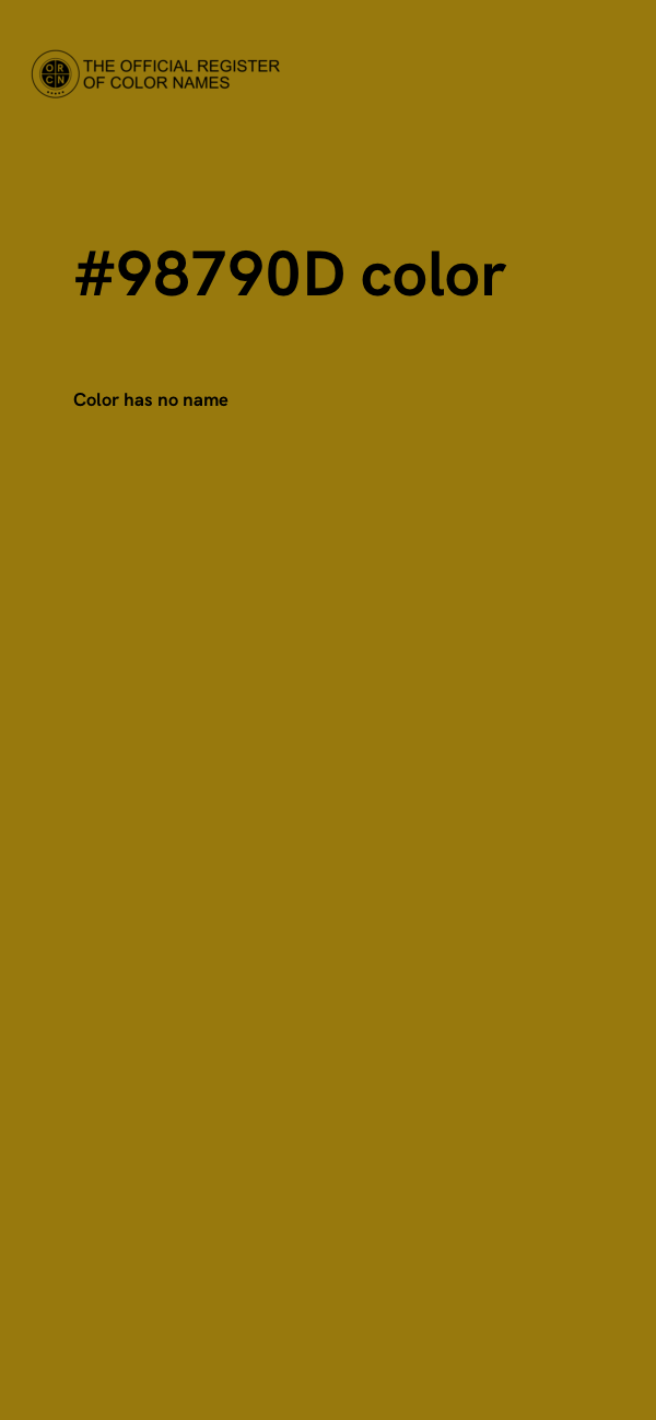 #98790D color image