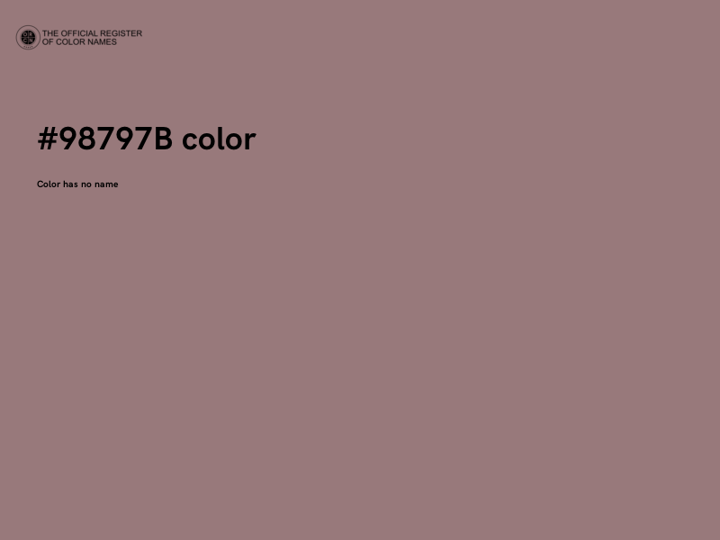 #98797B color image