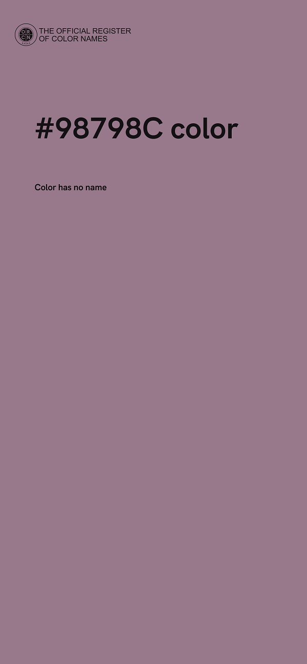 #98798C color image