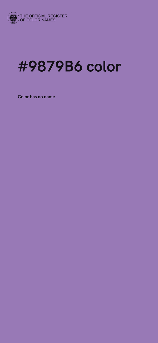 #9879B6 color image