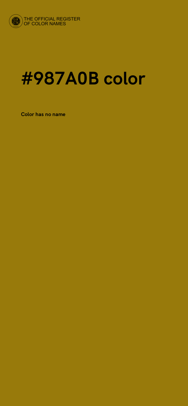 #987A0B color image