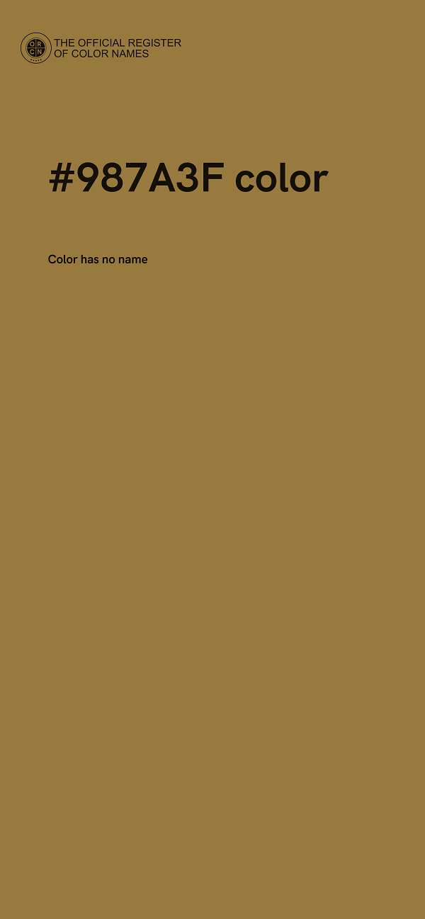 #987A3F color image