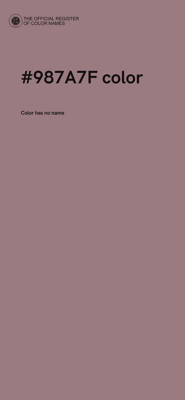 #987A7F color image