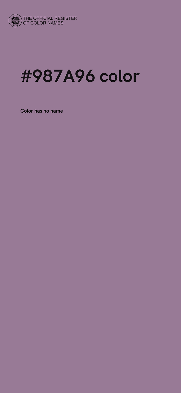#987A96 color image