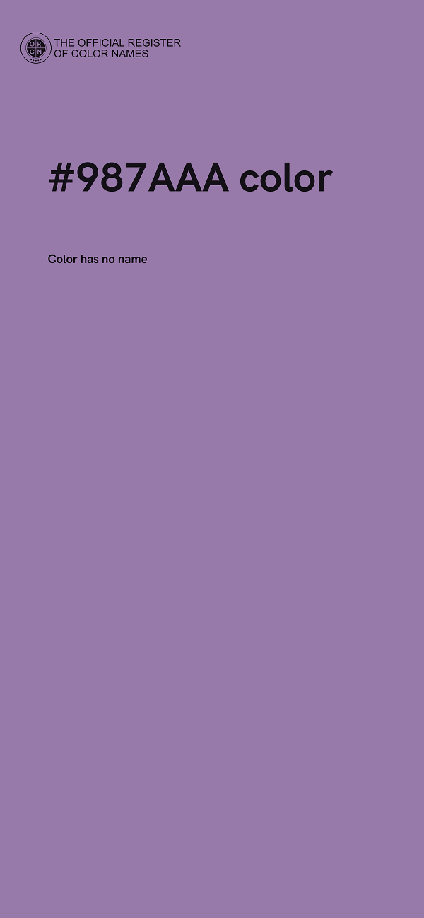 #987AAA color image